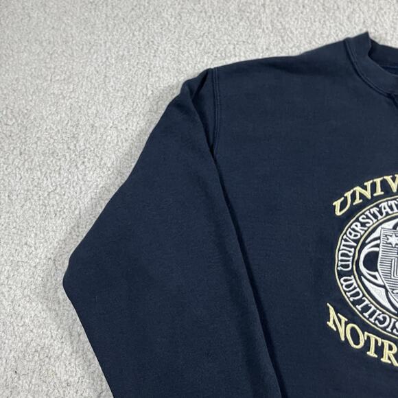 Notre Dame Sweatshirt Mens XL Champion Made USA Embroidered 90s Vintage Irish - Picture 8 of 15